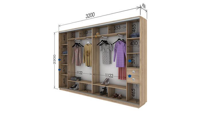 Шафа-купе 3200х450х2200 Шафа-купе 3200х450х2200