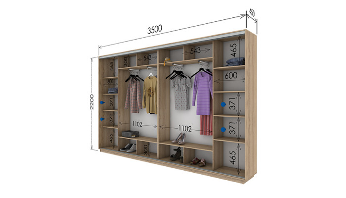 Шафа-купе 3500х450х2200 Шафа-купе 3500х450х2200